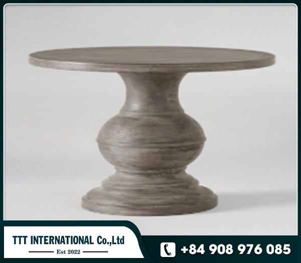Pilar legs with concrete top coffee table GRC lightweight concrete
